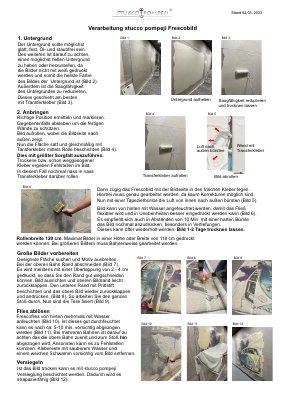 STUCCO FRESCO Verarbeitungshinweise